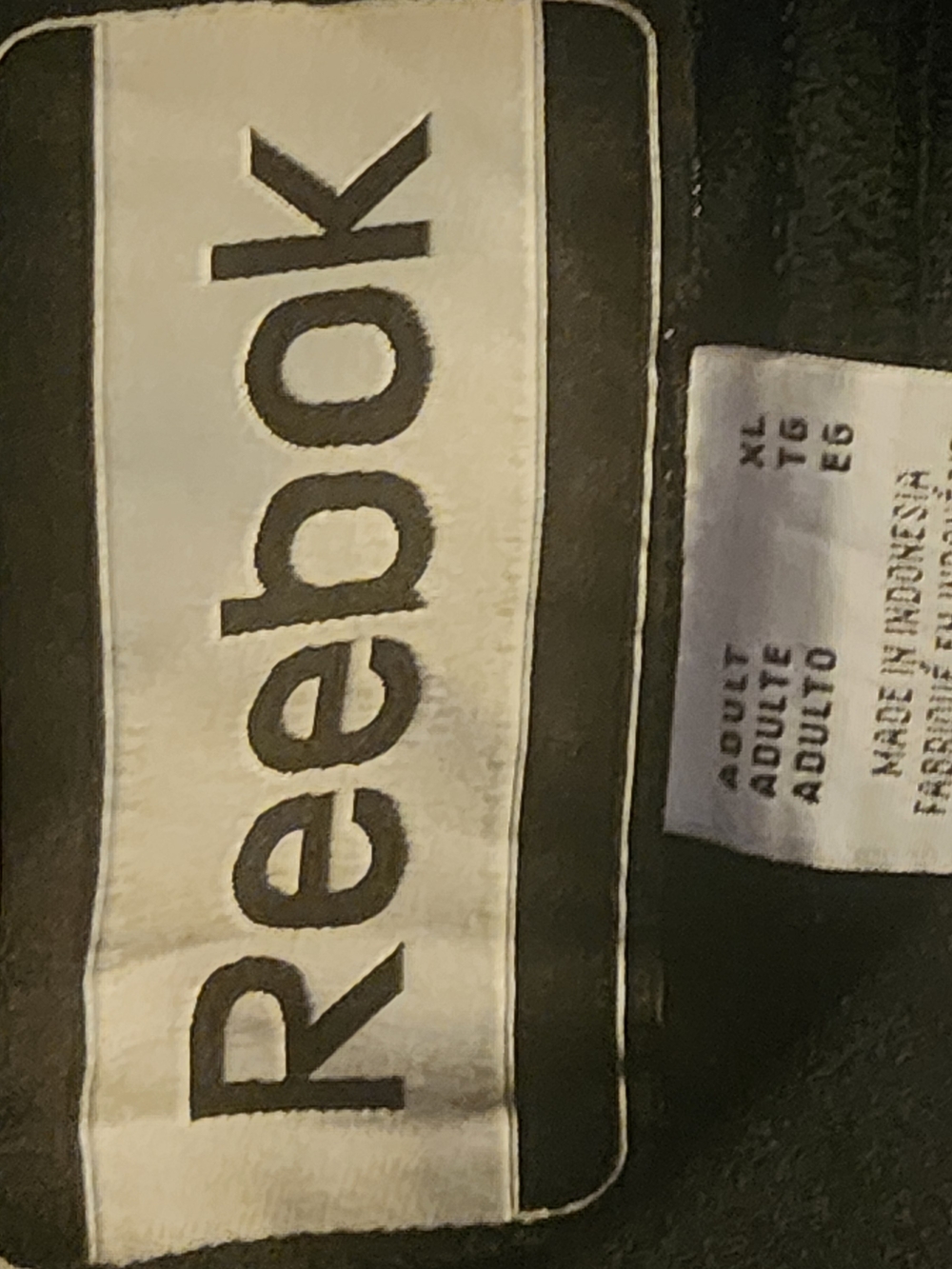 Reebok Black & White Graphic Crew Athletic Top - Picture 3 of 7